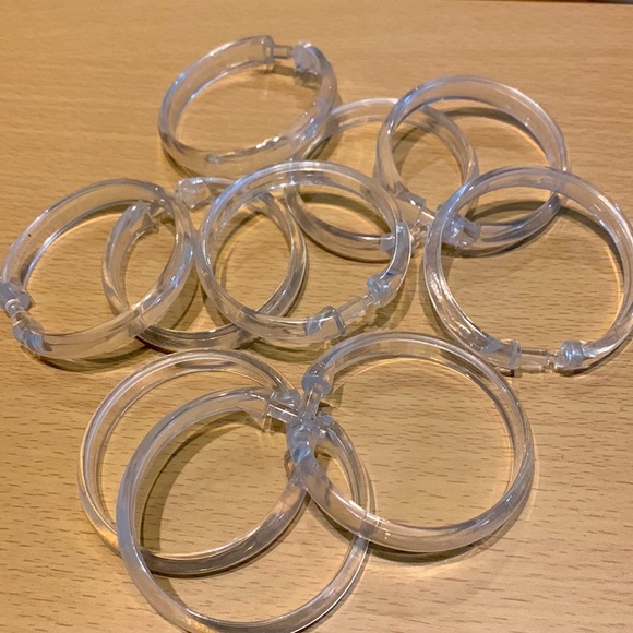 NWT shower curtain boho style + hooks - Picture 4 of 6